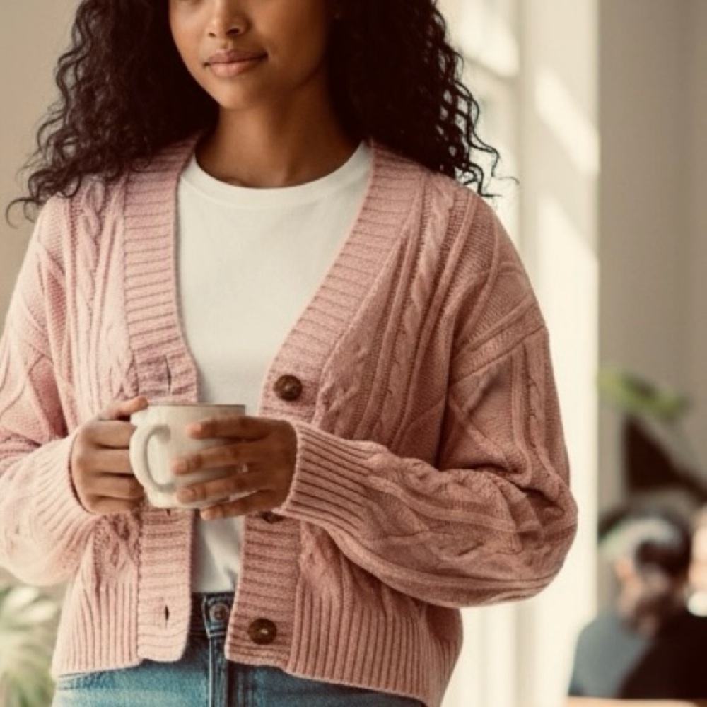 Shein Sweater Pale  Pink . Sz S. - Picture 12 of 12